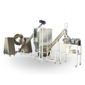 Mixing and lump-chopping system 